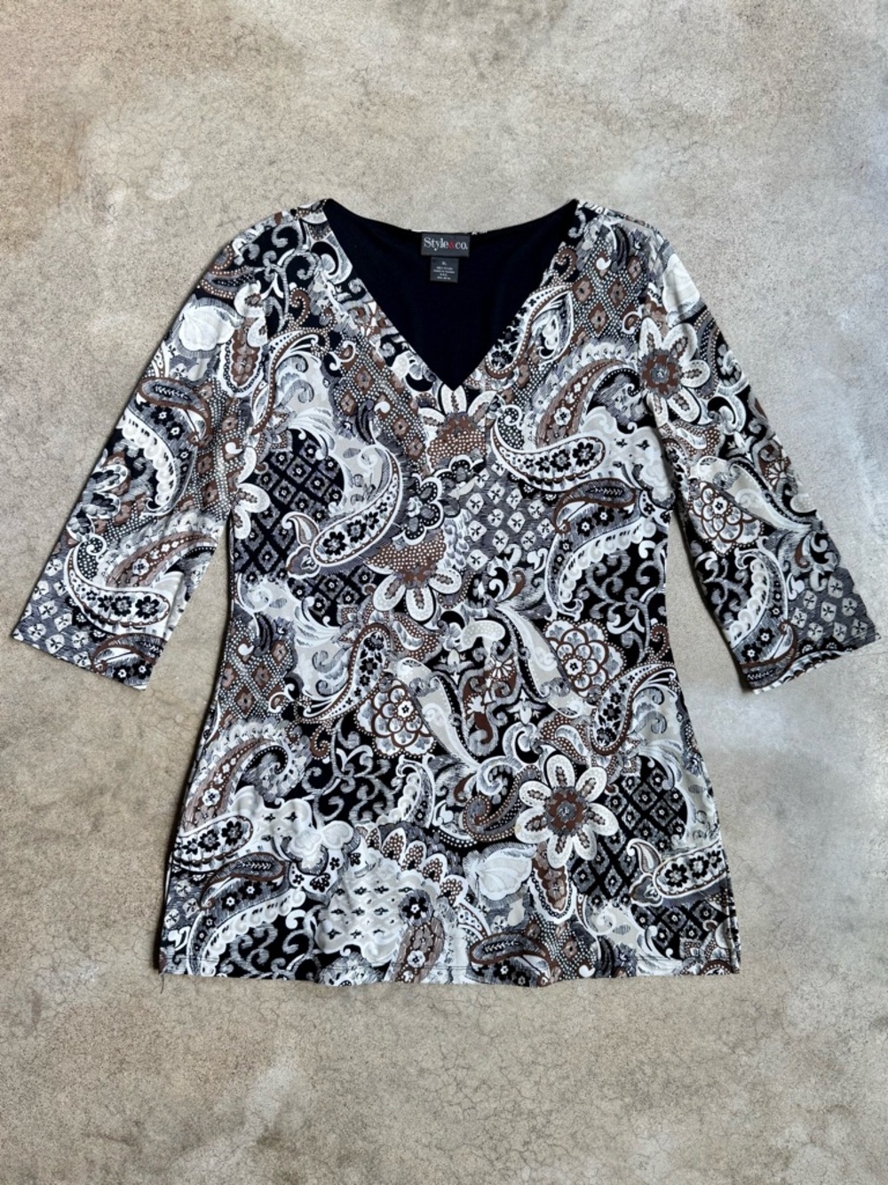 Style & Co. Paisley Printed Tunic Top